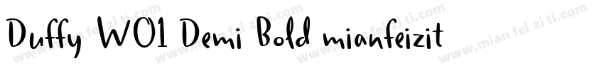 Duffy W01 Demi Bold mianfeiziticom字体转换